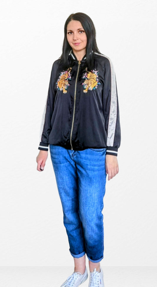 H&M Bomber Jacket with Embroidery