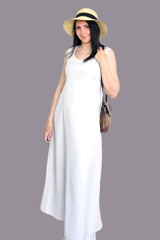 Vintage Maxi Dress White