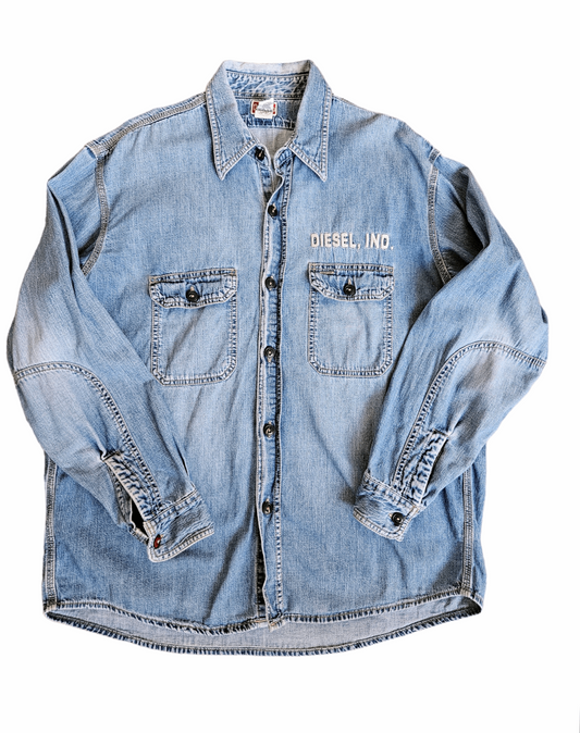 Diesel Vintage Men's Denim Shirt L Size