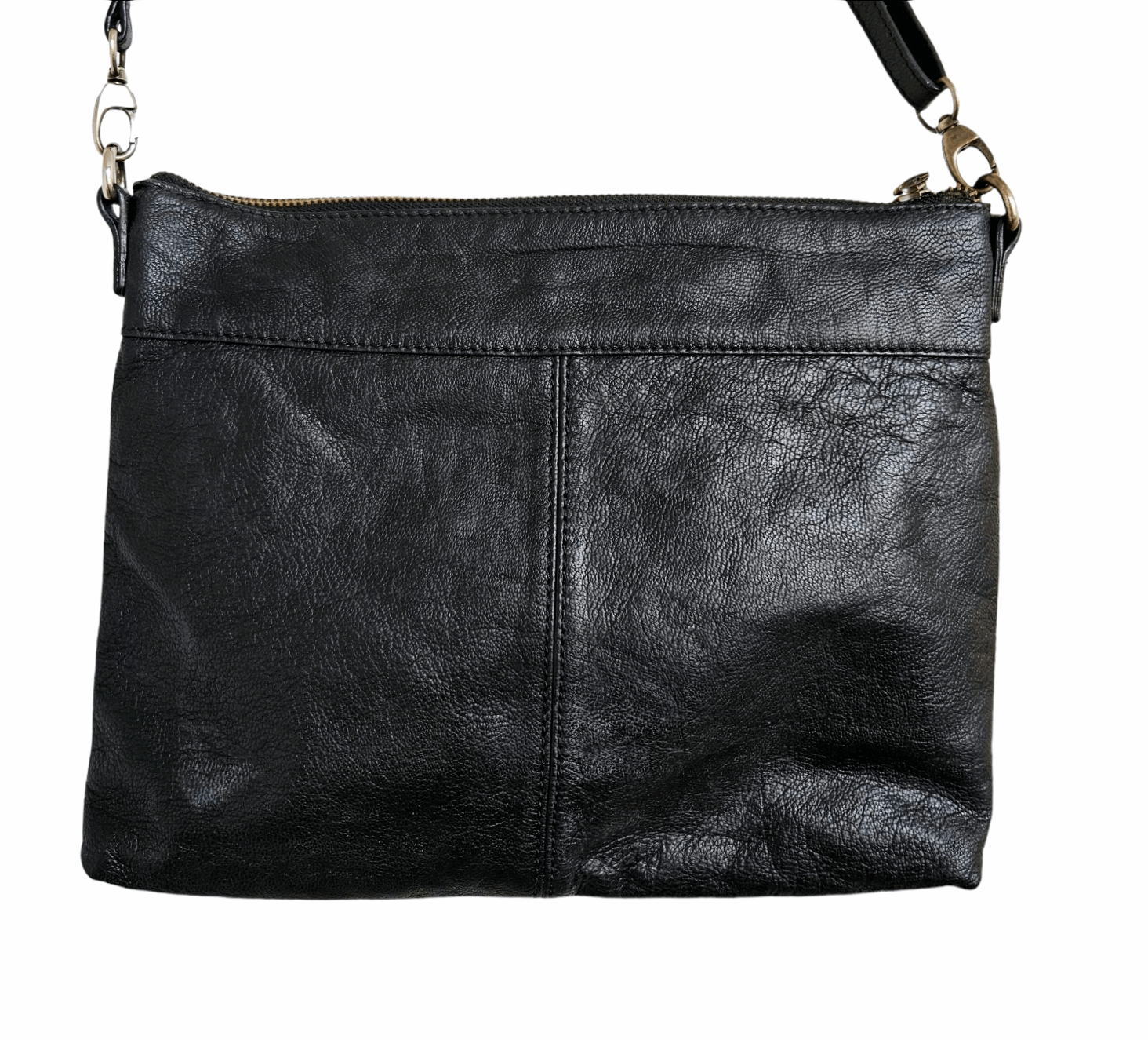 Ellos Leather Crossbody Bag Black